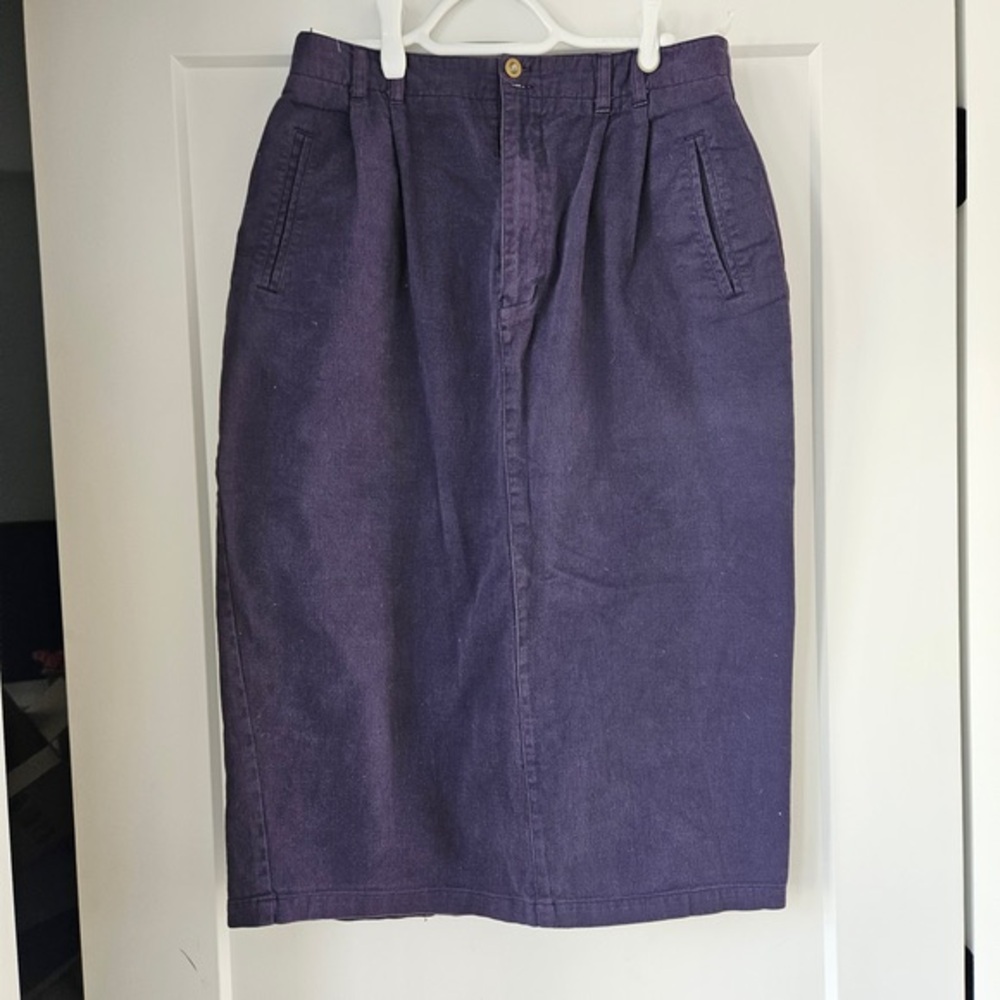 Classic Purple Pencil Skirt
